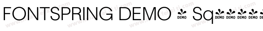 FONTSPRING DEMO - Sq字体转换